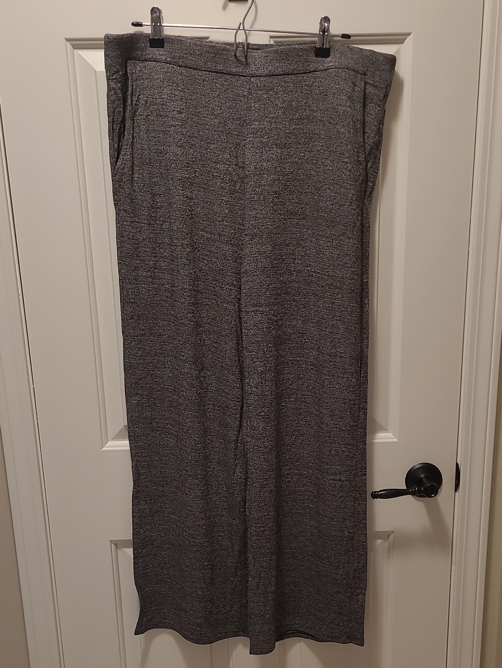 🖤 J. Jill Wearever Collection Full Leg Marbled Knit Pants L